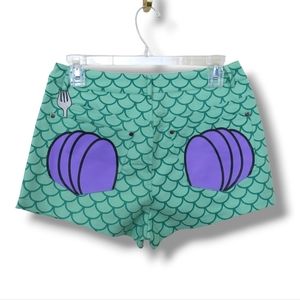 CAKEWORTHY Little Mermaid Shorts NWT Green Purple Limited Edition Size 6